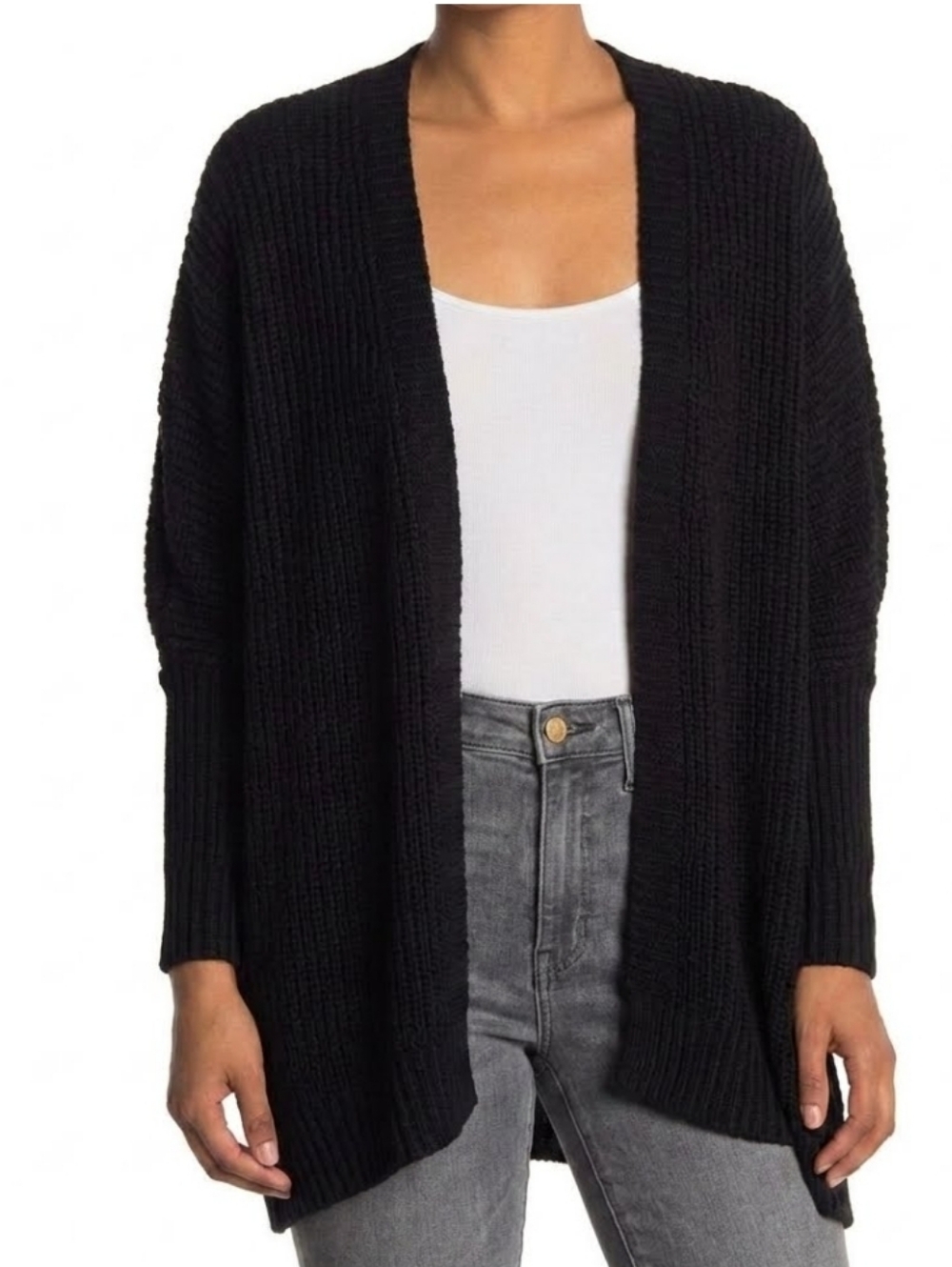 Catherine Malandrino Light Weight Knit Black cardigan, size Small NWT